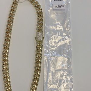 thick diamond link chain stainless steels 22 inch